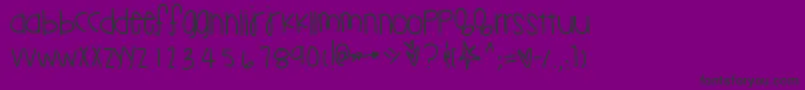 Lemonadejuice Font – Black Fonts on Purple Background