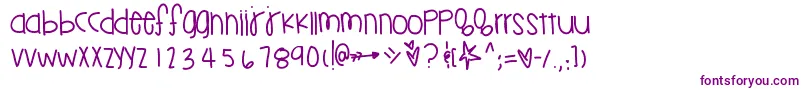 Lemonadejuice Font – Purple Fonts on White Background