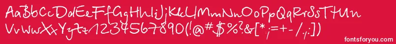 Bts35C Font – White Fonts on Red Background