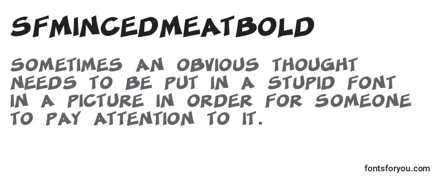 Review of the SfMincedMeatBold Font