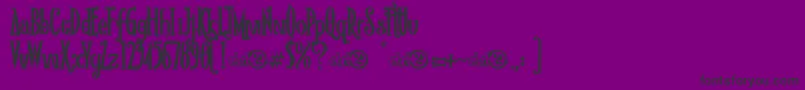 RioFrescataDemo Font – Black Fonts on Purple Background