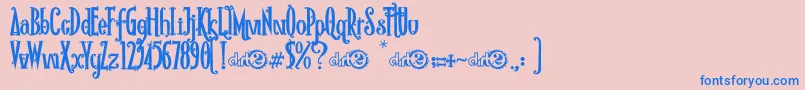 RioFrescataDemo Font – Blue Fonts on Pink Background