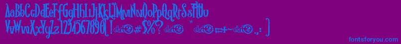 RioFrescataDemo Font – Blue Fonts on Purple Background