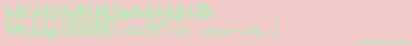 RioFrescataDemo Font – Green Fonts on Pink Background