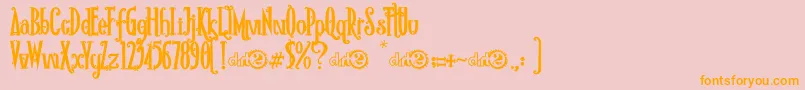 RioFrescataDemo Font – Orange Fonts on Pink Background