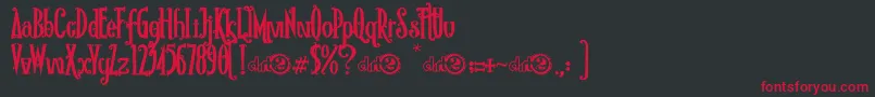 RioFrescataDemo Font – Red Fonts on Black Background