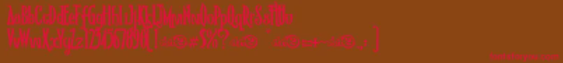 RioFrescataDemo Font – Red Fonts on Brown Background
