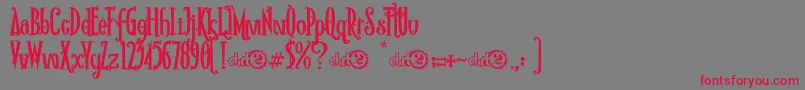 RioFrescataDemo Font – Red Fonts on Gray Background