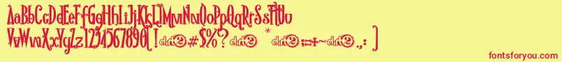 RioFrescataDemo Font – Red Fonts on Yellow Background