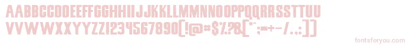 フォントSnickersStraightNormal – 白い背景にピンクのフォント