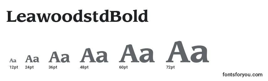 Размеры шрифта LeawoodstdBold