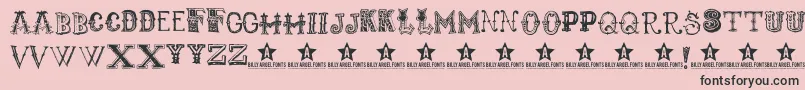 Monbijoux Font – Black Fonts on Pink Background