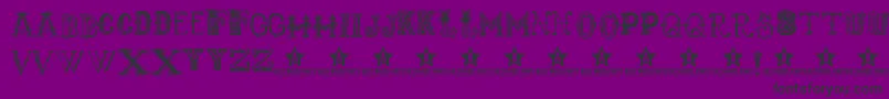 Monbijoux Font – Black Fonts on Purple Background