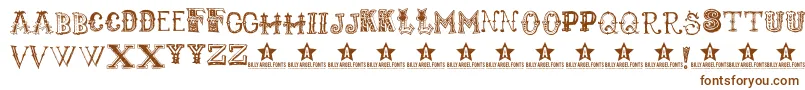 Monbijoux Font – Brown Fonts on White Background