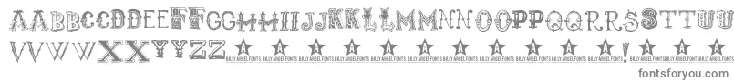 Monbijoux Font – Gray Fonts on White Background