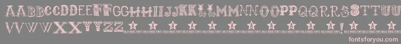 Monbijoux Font – Pink Fonts on Gray Background