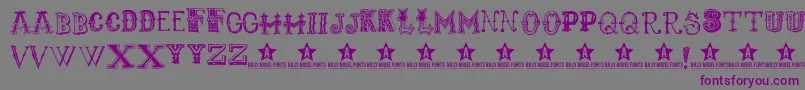 Monbijoux Font – Purple Fonts on Gray Background