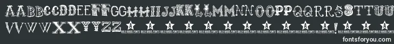 Monbijoux Font – White Fonts on Black Background