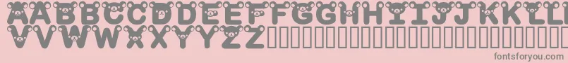 RilakkumadingbatBold Font – Gray Fonts on Pink Background