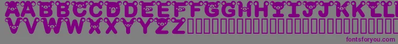 RilakkumadingbatBold Font – Purple Fonts on Gray Background
