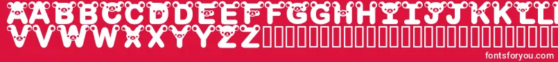 RilakkumadingbatBold Font – White Fonts on Red Background