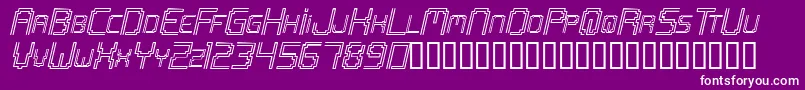 OpenmindItalic Font – White Fonts on Purple Background