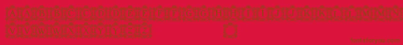 More about BarocqueCapitals Font BarocqueCapitals Font – Brown Fonts on Red Background