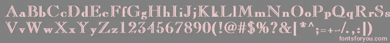 LaraBold Font – Pink Fonts on Gray Background