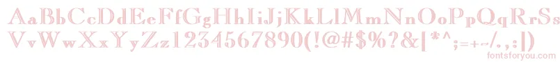 LaraBold Font – Pink Fonts on White Background