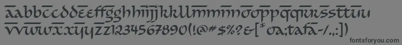 SimranitcTt Font – Black Fonts on Gray Background