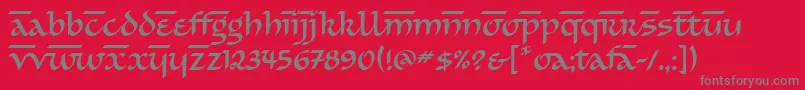More about SimranitcTt Font SimranitcTt Font – Gray Fonts on Red Background