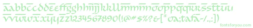 SimranitcTt-Schriftart – Grüne Schriften