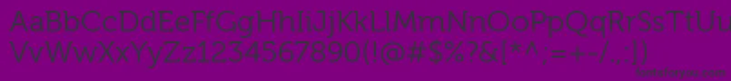 MuseoForDellRegular-fontti – mustat fontit violetilla taustalla