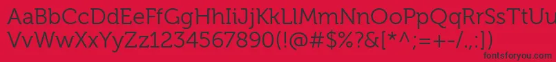 MuseoForDellRegular Font – Black Fonts on Red Background