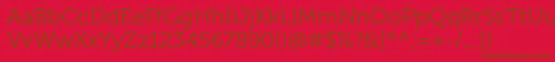 MuseoForDellRegular Font – Brown Fonts on Red Background