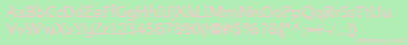 Steinemu Font – Pink Fonts on Green Background