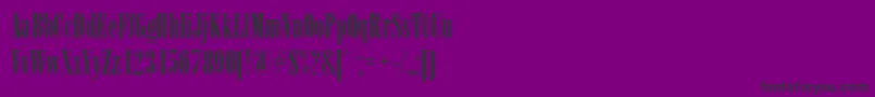 Police Arsisc – polices noires sur fond violet