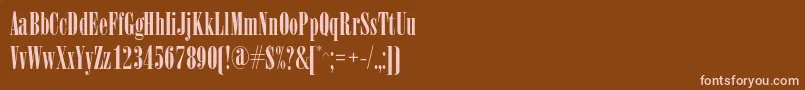 Arsisc Font – Pink Fonts on Brown Background