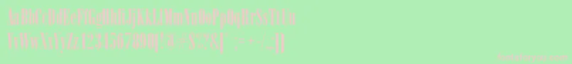 Arsisc Font – Pink Fonts on Green Background