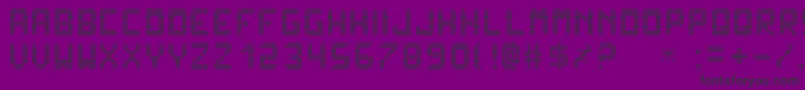 LedisplayxTfb Font – Black Fonts on Purple Background