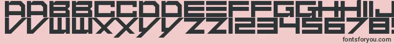 DubstepHeroes Font – Black Fonts on Pink Background