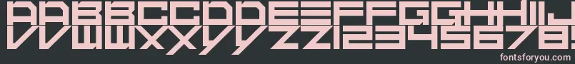 DubstepHeroes Font – Pink Fonts on Black Background