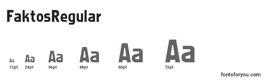 FaktosRegular Font Sizes