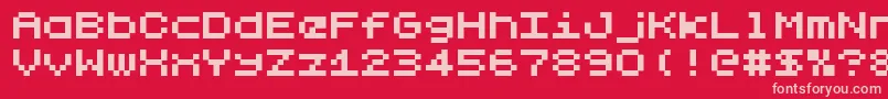 Lilliput Font – Pink Fonts on Red Background