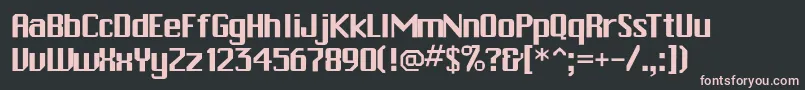Pchickman Font – Pink Fonts on Black Background