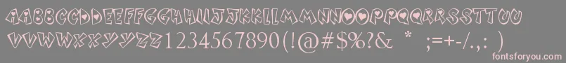 SoundHeart Font – Pink Fonts on Gray Background