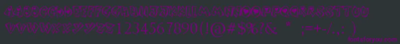 SoundHeart Font – Purple Fonts on Black Background