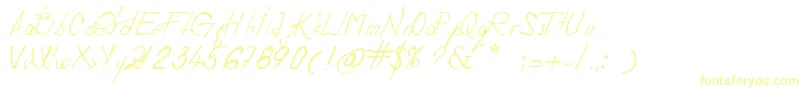 DevilsRejectItalic Font – Yellow Fonts