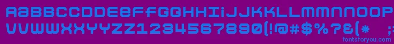 Colonbol Font – Blue Fonts on Purple Background