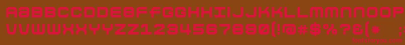 Colonbol Font – Red Fonts on Brown Background